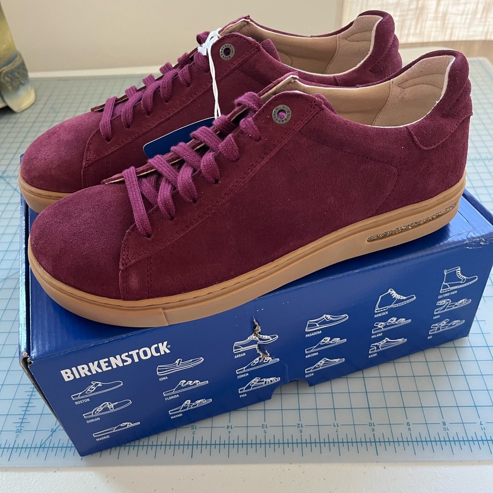Birkenstock Bend Low Maroon Suede Women’s 10